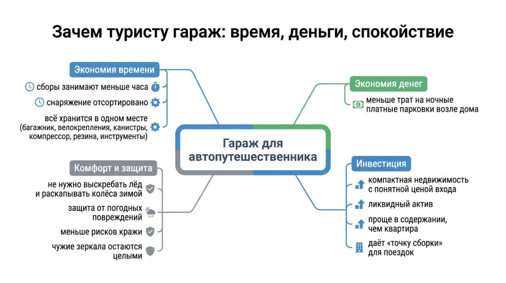 Зачем туристу гараж